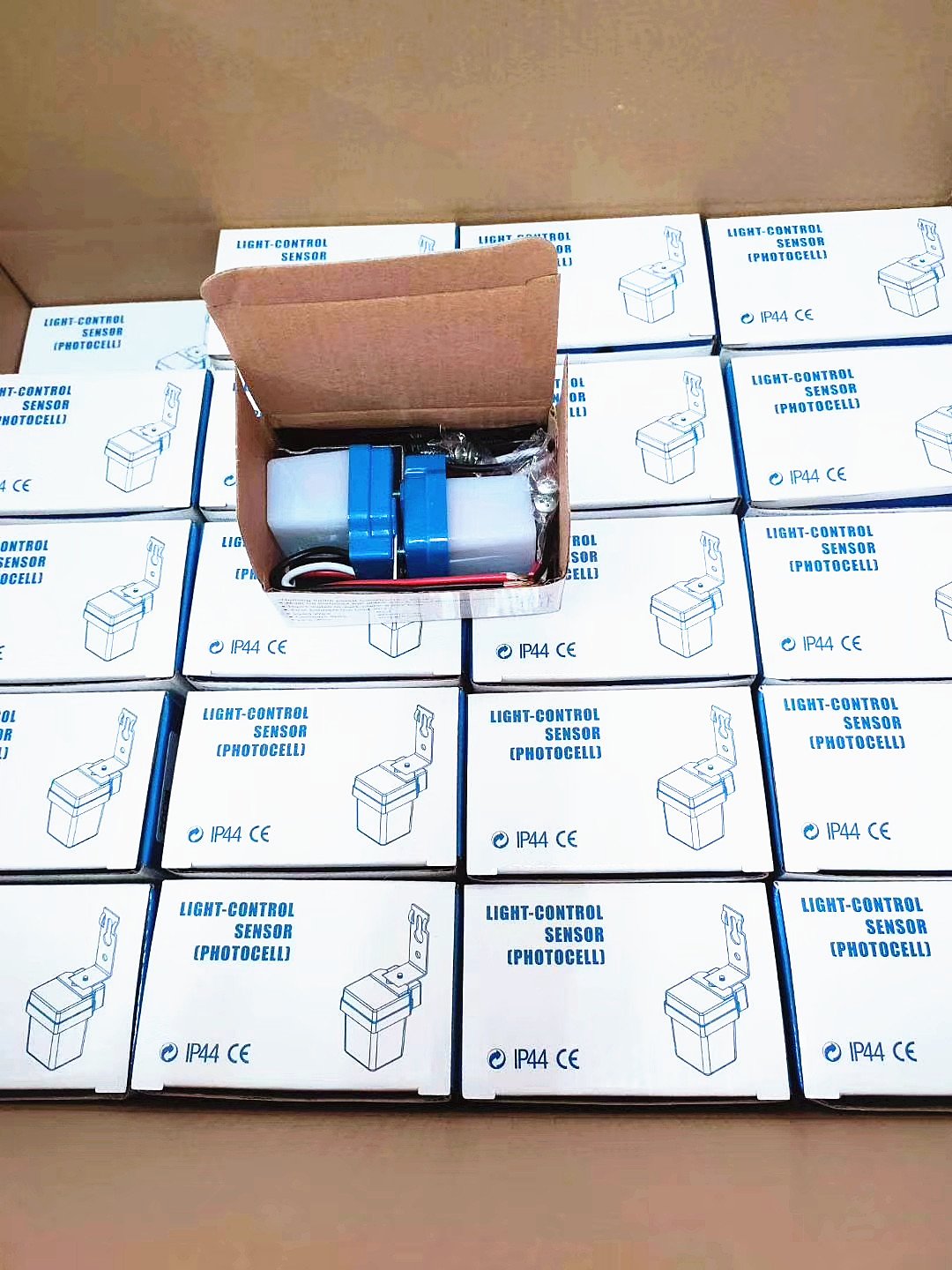 AS-2206 Auto Smart 220VAC 6A Outdoor Light Controller with IP44 Sunset-on-Sunrise-Off Photo Cell Sensor and Inductive Switches